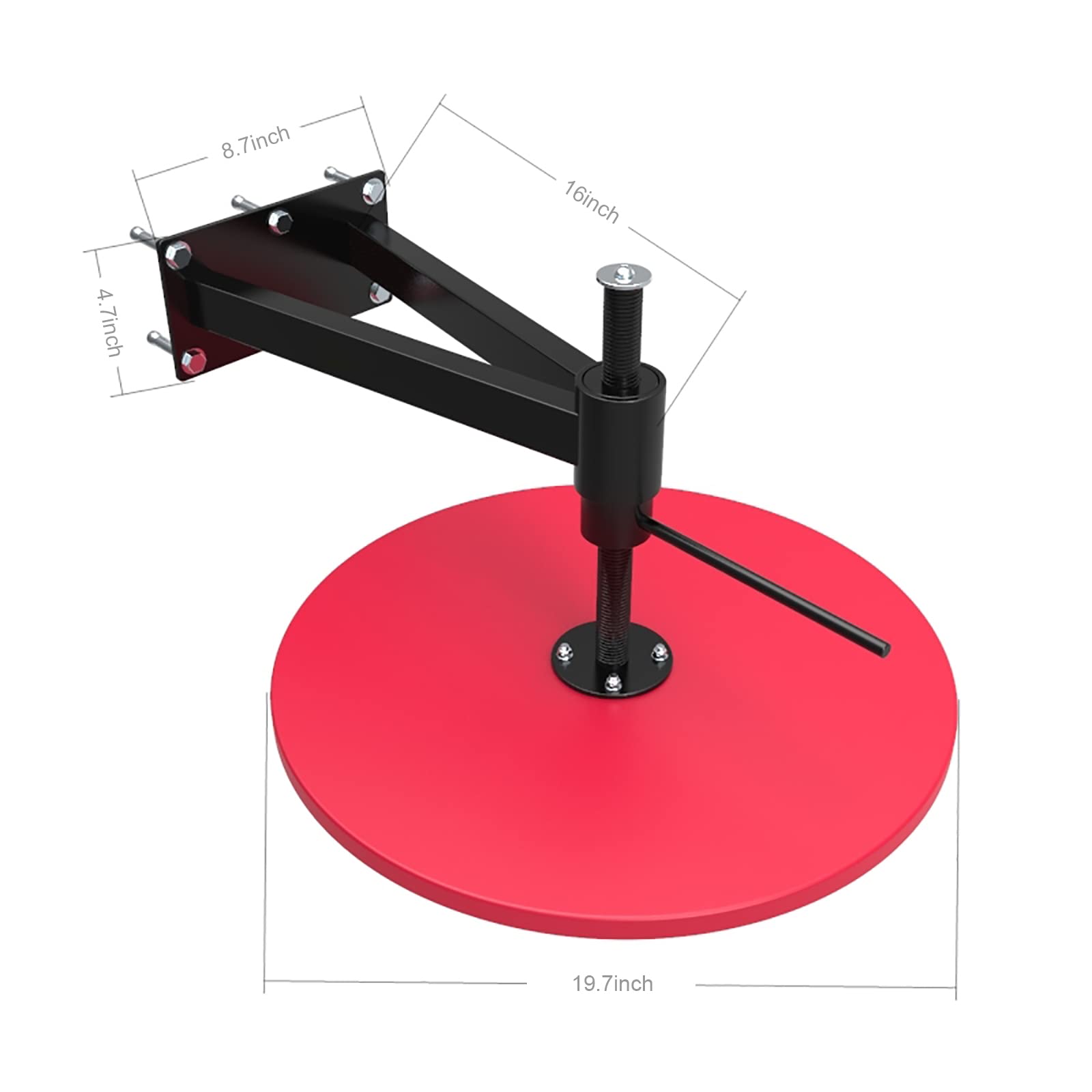 WYGVNR Speed Bag Platform Heavy-Duty Steel Frame Adjustable Height with Speed Bag Swivel and Ball for Professional Boxing Training, Fitness Workouts, and Home Gym