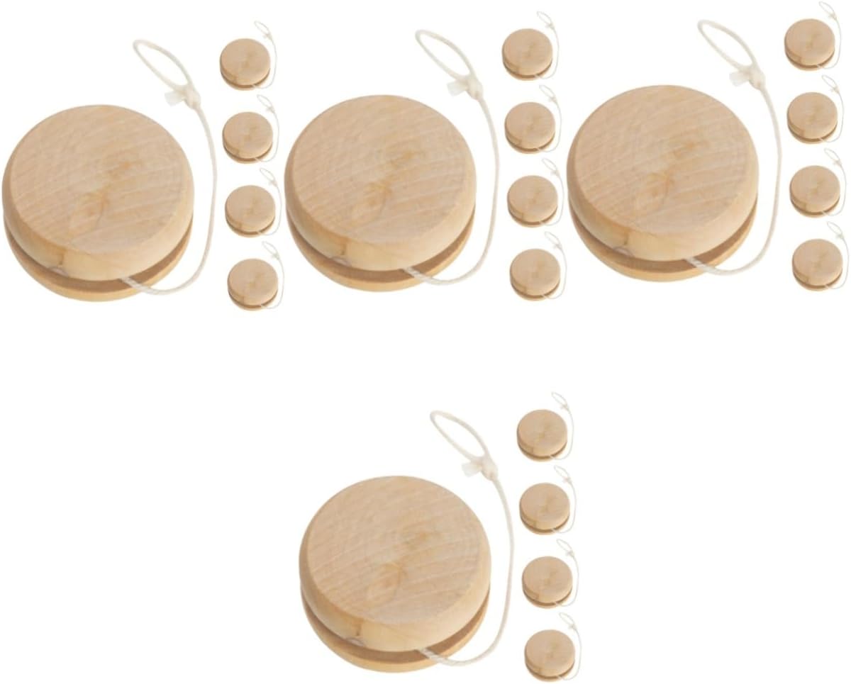 BESPORTBLE 4sets 5pcs Wooden Balls Unisex Outdoor Plaything and Finger for Park Activities Rustic Design for Endless Fun 5pcs*4