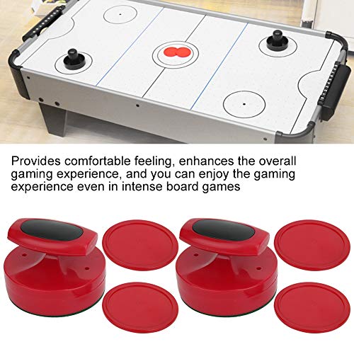 Syrisora Hockey-Spieltisch, 94 Mm, Schieber-Schieber-Set mit 4 Pucks-Zubehör, Große Größe, Rot