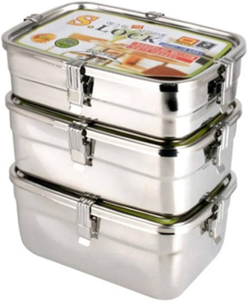 キムチ ステンレススチール 漬け物容器 3個セット 韓国製