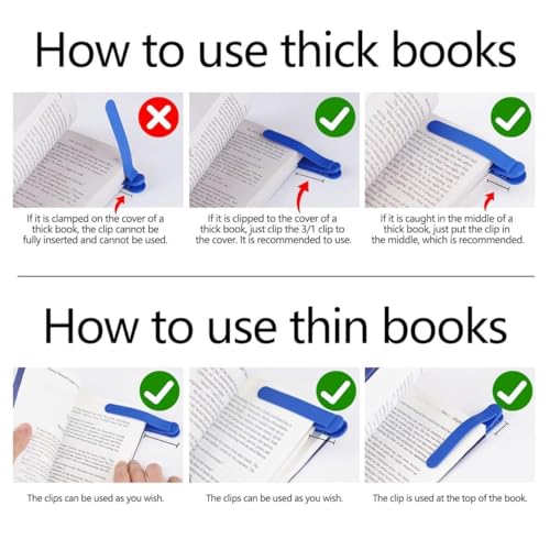 Image of 3pcs Silicone Automatic Bookmark - Unique Page Keeper Clip for Books | Self-Holding Page Holder for Readers, Kids, Women and Men | Flexible Bookmark Reading Accessories
