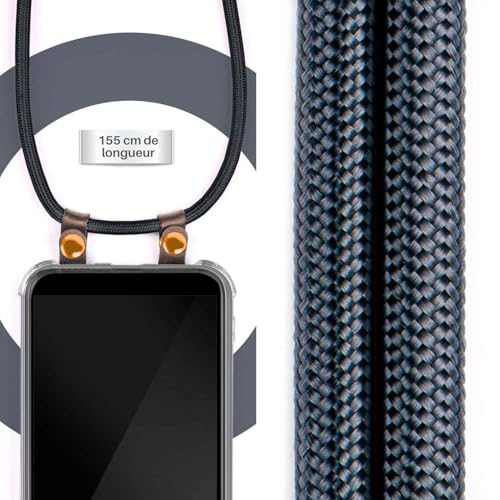 Sangle réglable anthracite coque Honor 20 moex chaîne téléphone robuste - 3