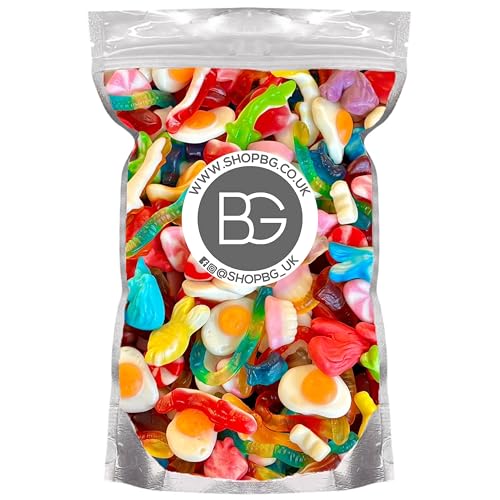 BG Quality Pick & Mix Sweets - Candy Gummy Chewy All Jelly Mix 800g Sweeties Pouch
