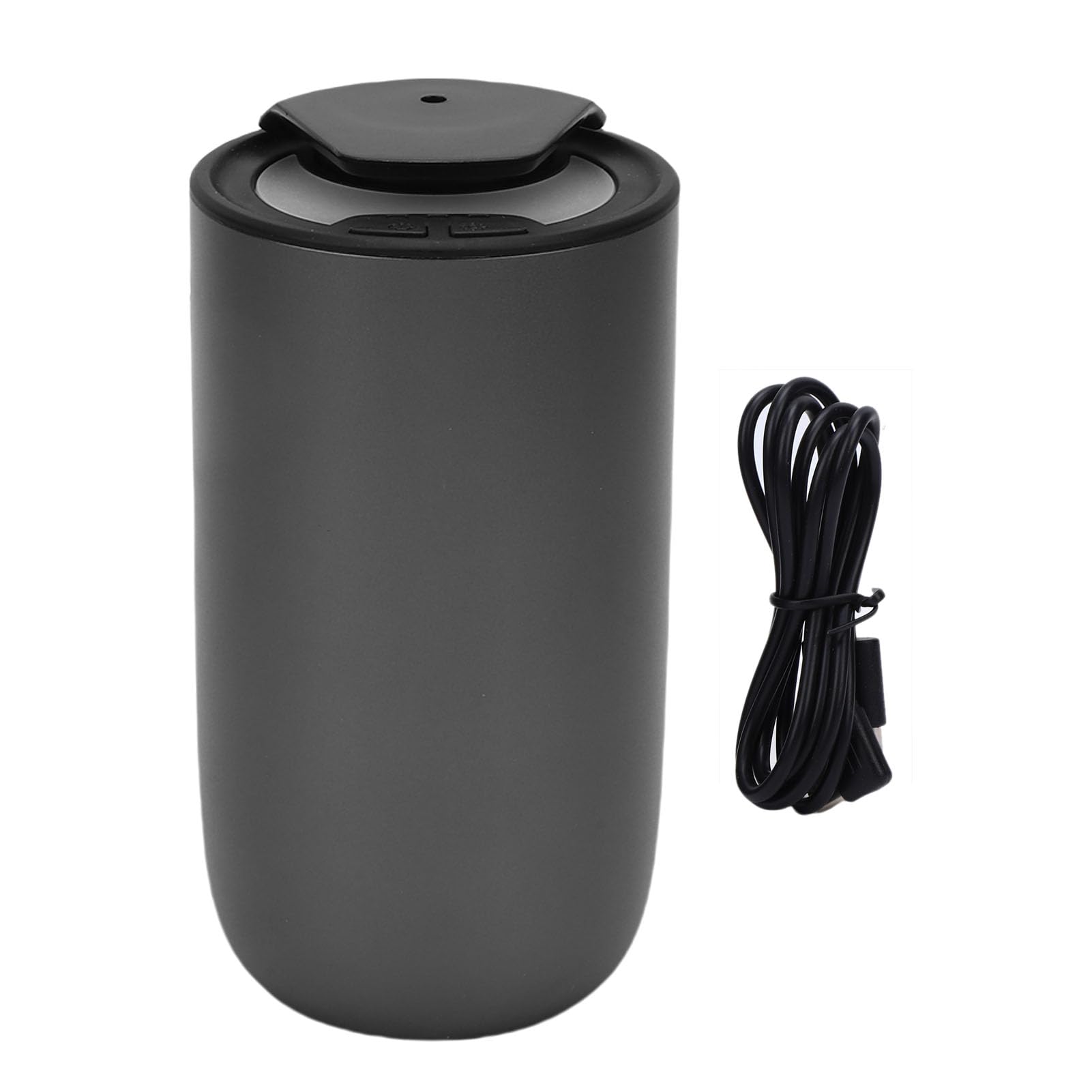 Haofy Difusor de Aceites Esenciales sin Agua, Difusor de Aromaterapia Portátil, Aleación de Aluminio, Diseño a Prueba de Fugas de bajo Ruido para Viajes en Coche, Oficina en Casa (de Negro)
