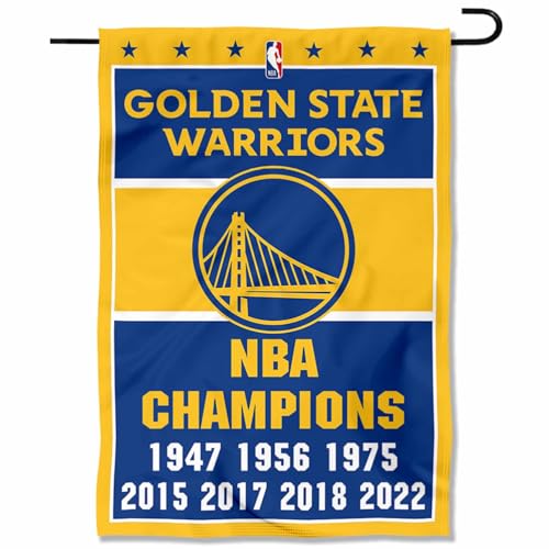 Golden State Warriors 7 Time NBA Champions Double Sided Garden