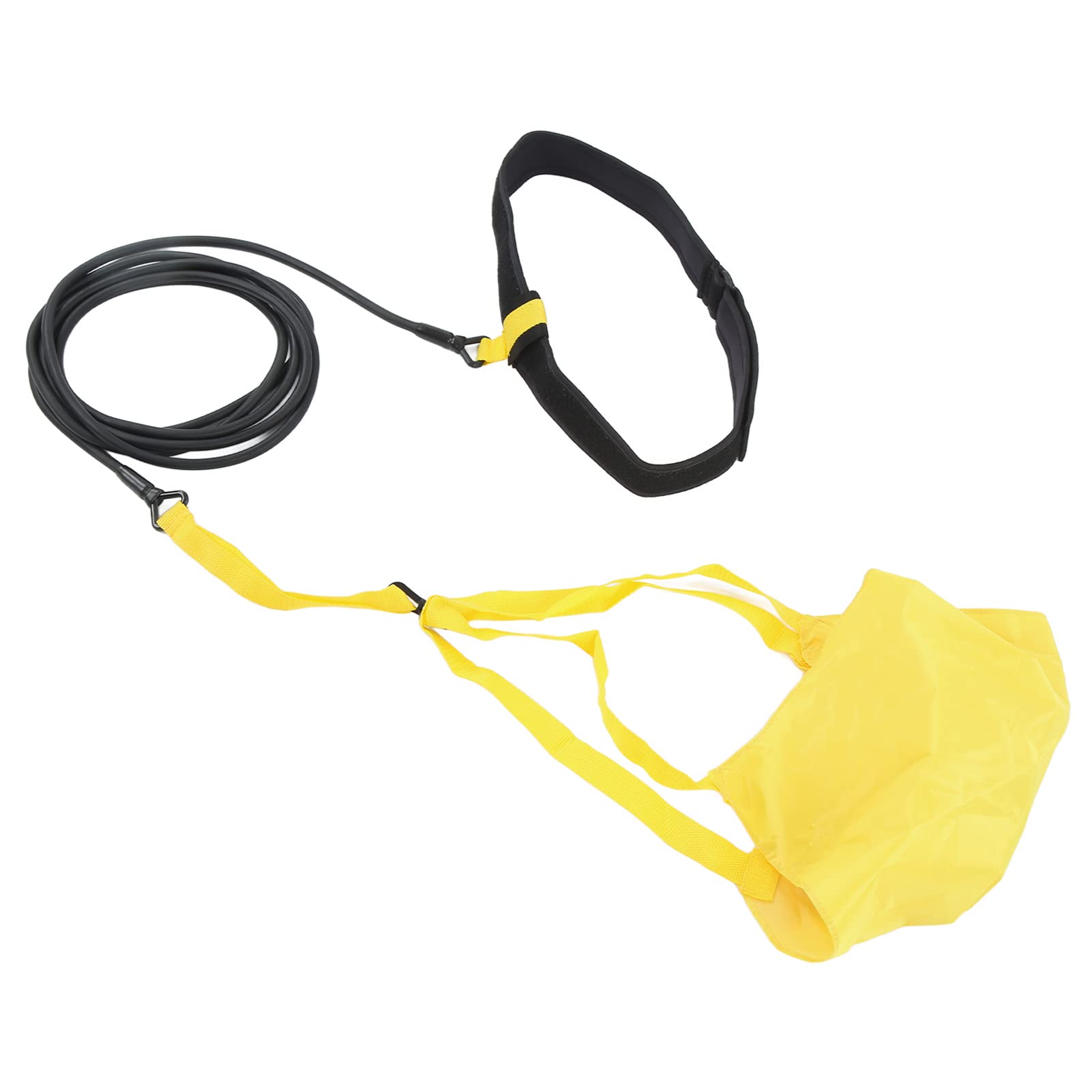 Paracaídas de natación Ajustable e Impermeable, cinturón de Entrenamiento para la natación con paracaídas de Resistencia para el Desarrollo de la Fuerza y la Resistencia; Incluye