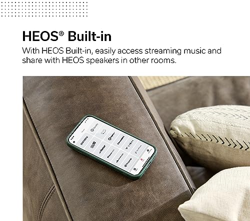 Image of Denon AVR-S670H 5.2 Ch Home Theater Receiver, 8K UHD HDMI Receiver (75W x 5), Streaming via Built-in HEOS Bluetooth & Wi-Fi, Dolby TrueHD, Dolby Pro Logic II DTS HD Surround Sound System for TV