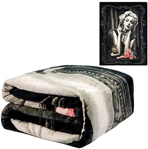 JPI Flannel Fleece Plush Blanket - Heartbreaker - Queen Bed 79"x 95" - Lightweight Microfiber Blanket for Beds, Sofa, Couch, Picnic, Camping