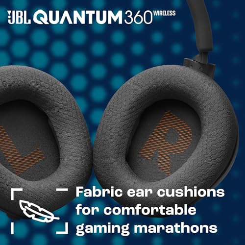 JBL, Fone de Ouvido Com Fio, Quantum 360 Wireless, Headset Gamer, Over Ear, Microfone RemovÃvel - Preto - Image 3