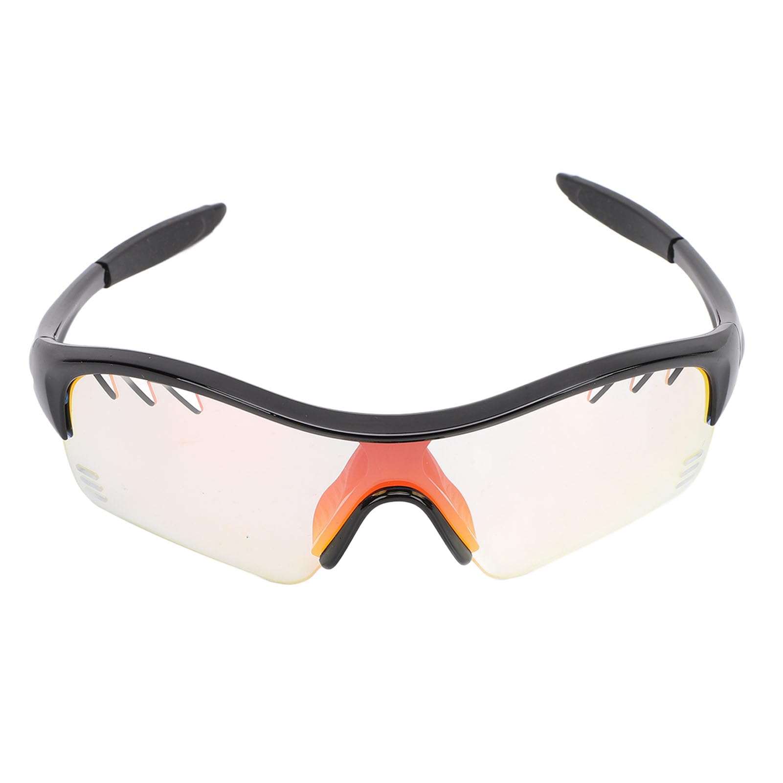 Lunettes de sport enfants Tbest de haute résistance avec monture noire et rouge