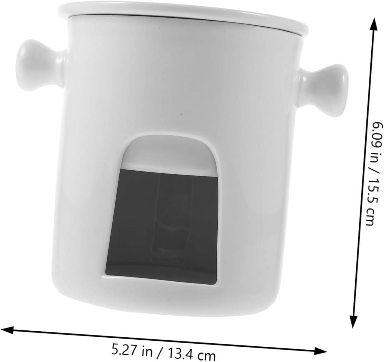 Fondue Mug Melting Ceramic Cup Butter Cheese Ice Warmer for Home Party Occasions