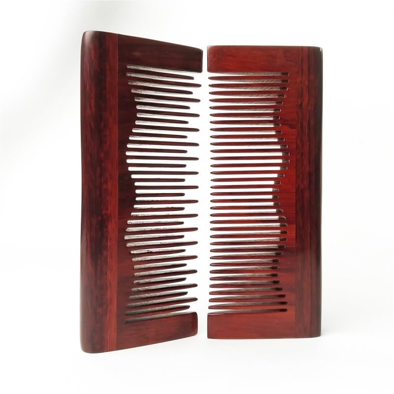The Wooden Comb is Carried with The Long Hair Used to The Children