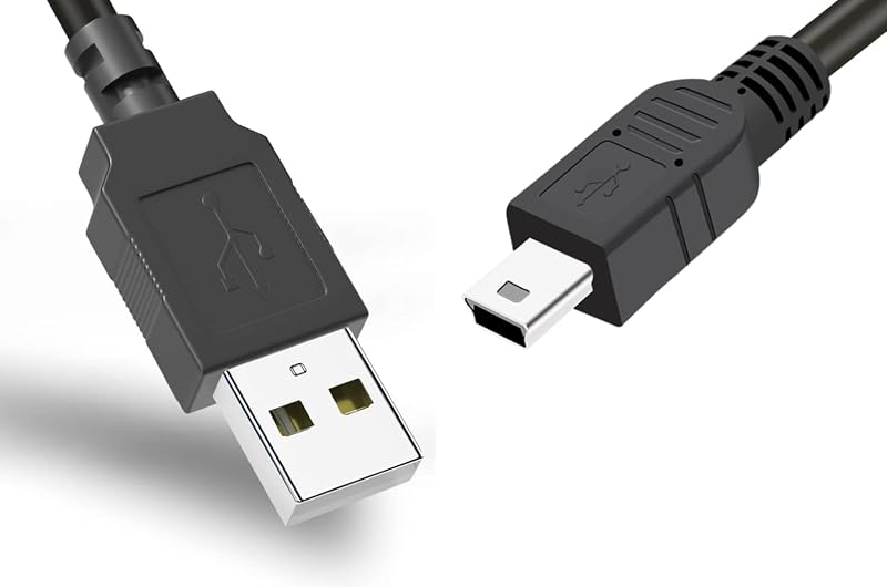 USB Cable for Canon Camera Charger,Mini USB Cable Data Transfer Cord for Canon PowerShot Rebel EOS DSLR ELPH Camcorders. Interface Replacement Charging Cord for Canon Digital Camera PC to Computer 6ft