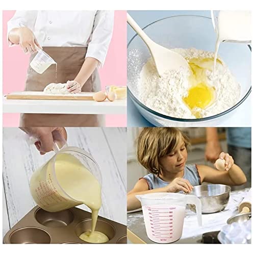 Vaso medidor plástico 500 ml transparente con asa miniatura 5