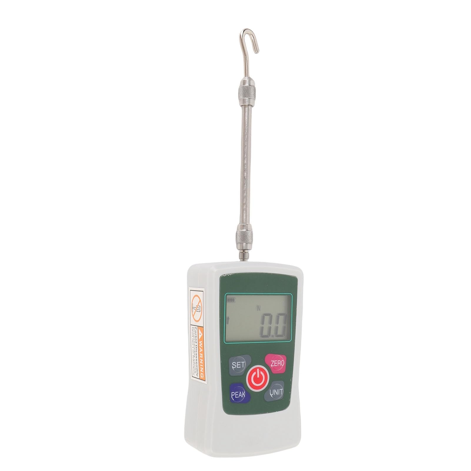 Yctze Jauge de Force Numérique, Jauge Push-pull 100N, LCD Rétroéclairée avec 4 Unités, Mise Hors Tension Automatique et Mesure Précise, Idéale pour l'enseignement Scolaire
