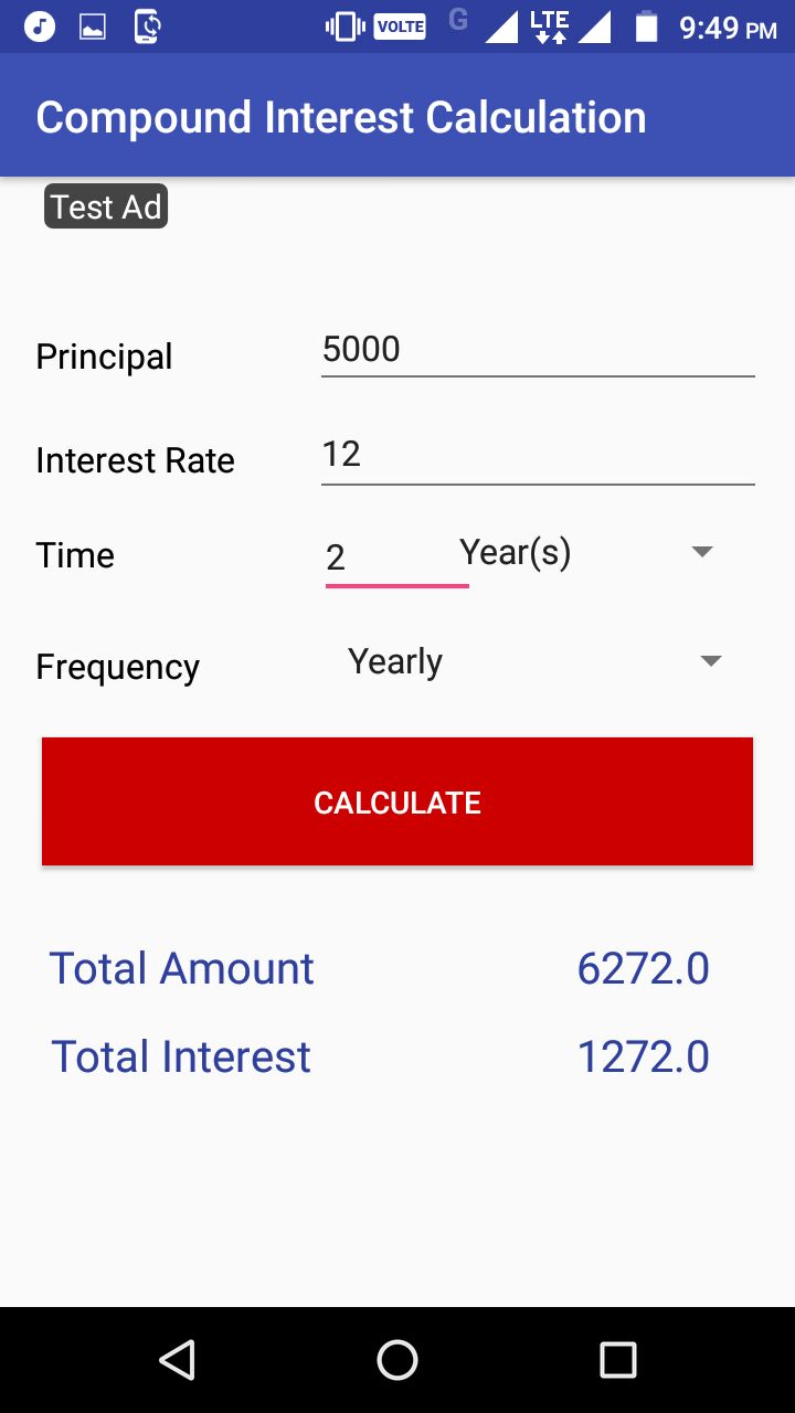 Simple and Compound Interest Calculator App on Amazon Appstore