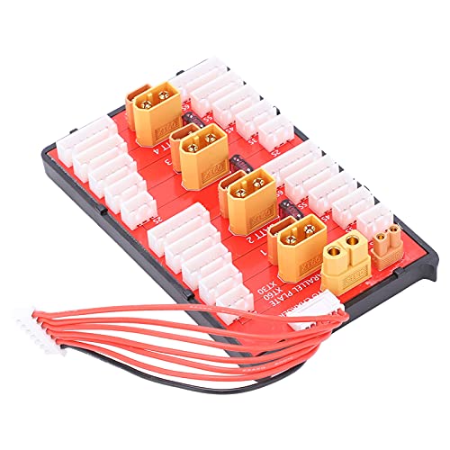 Placa de carga paralela XT60 XT30 2 en 1 para 4 baterías Lipo 2-8S 7