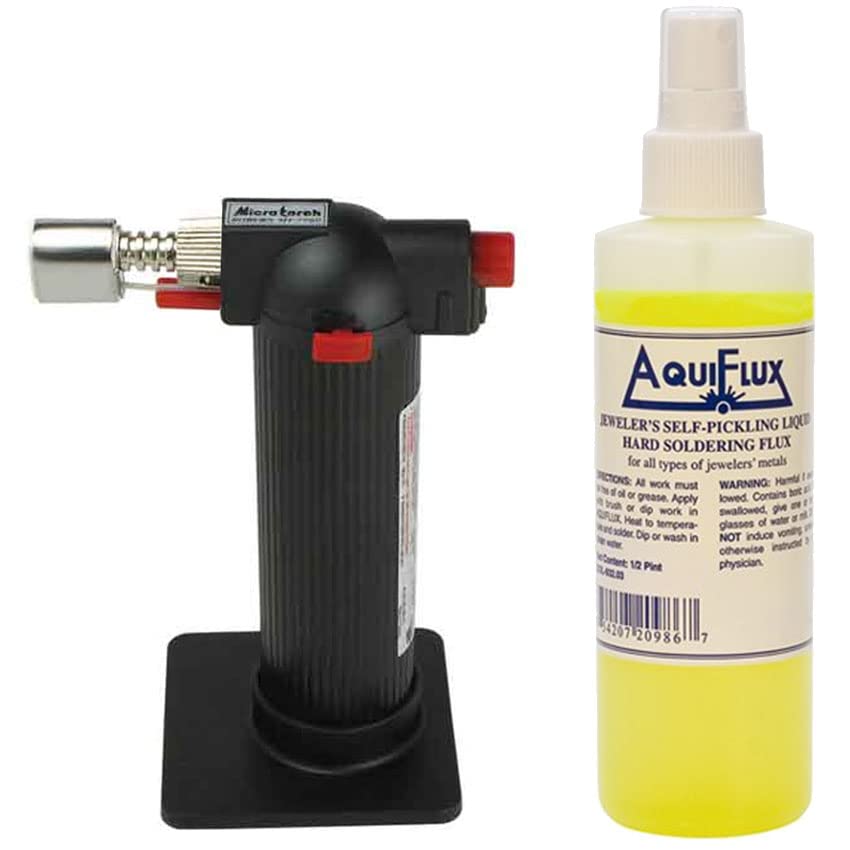 Portatil Micro Torch Gas Dental Lab Jewelry Hobby Soldering with AquiFlux 1/2 Pint
