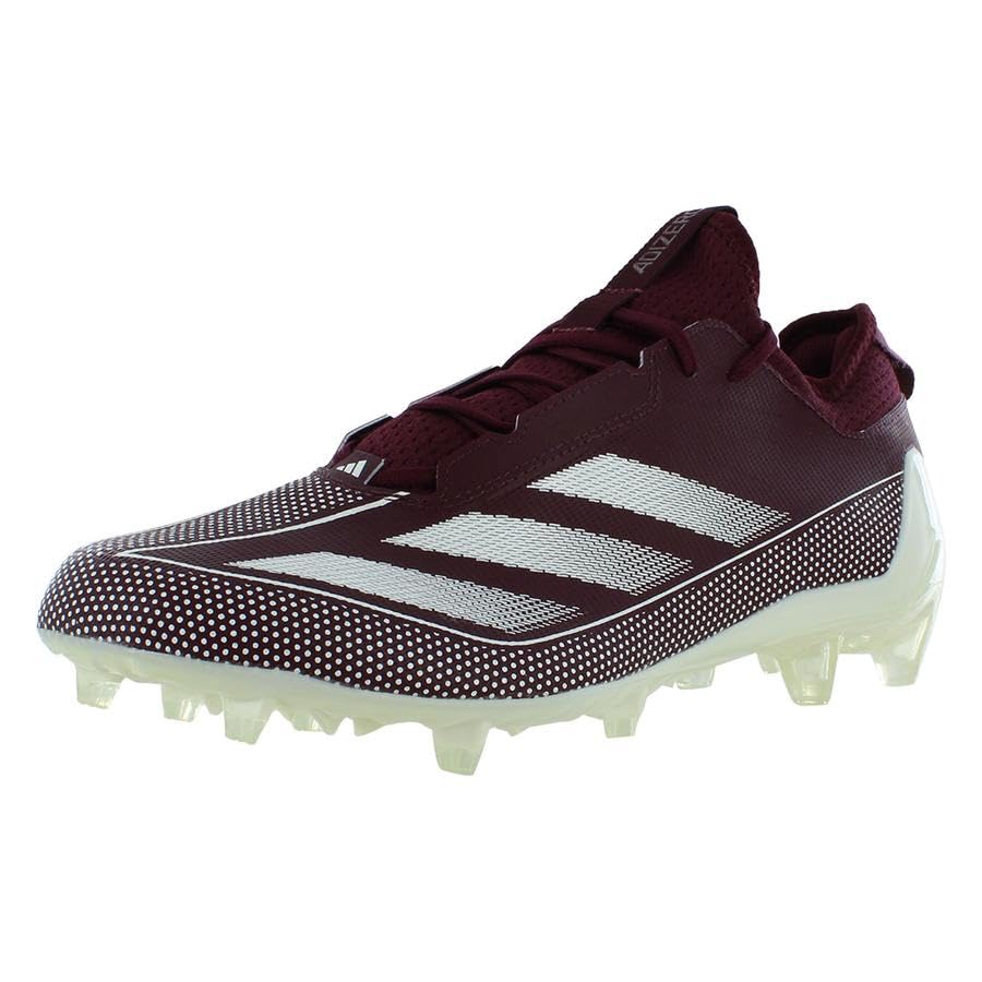 Image of adidas Adizero Electric.1 Mens Shoes Size 8, Color: Team Maroon /Footwear White /Team Maroon-Red