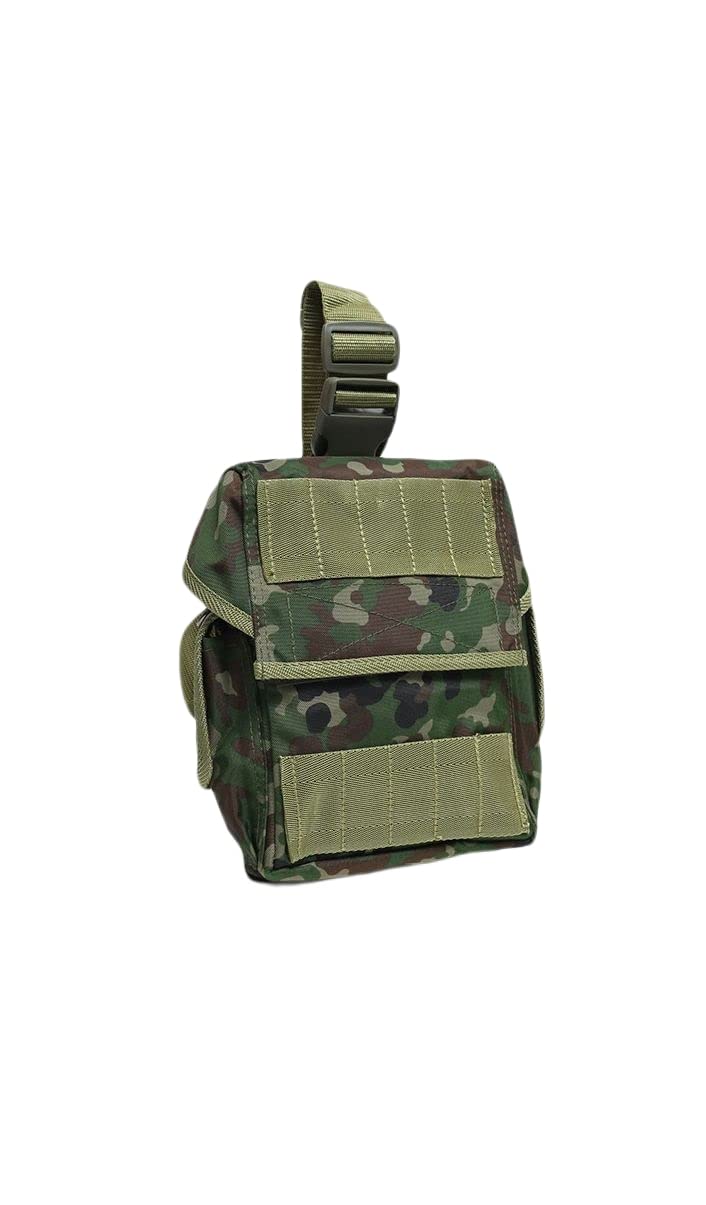 自衛隊グッズ ウエストポーチ ウエストバッグ 陸自迷彩 レッグポーチ レッグバッグ ダンプポーチ ダンプバッグ BOX型 メンズ 緑 陸上自衛隊 メンズ TY-0814-2NSC