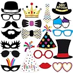 Funny Birthday Photo Booth Props - 47 Pieces - 21st - 30th - 40th - 50th - 60th - 70th - 80th - 90th - Birthday Party Supplies, Decorations and Favors Multi Color - Image 5