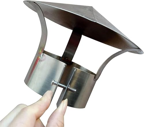 MJMLUCK Tapa de Chimenea de Acero Inoxidable, Cubierta de Techo, diámetro de Chi