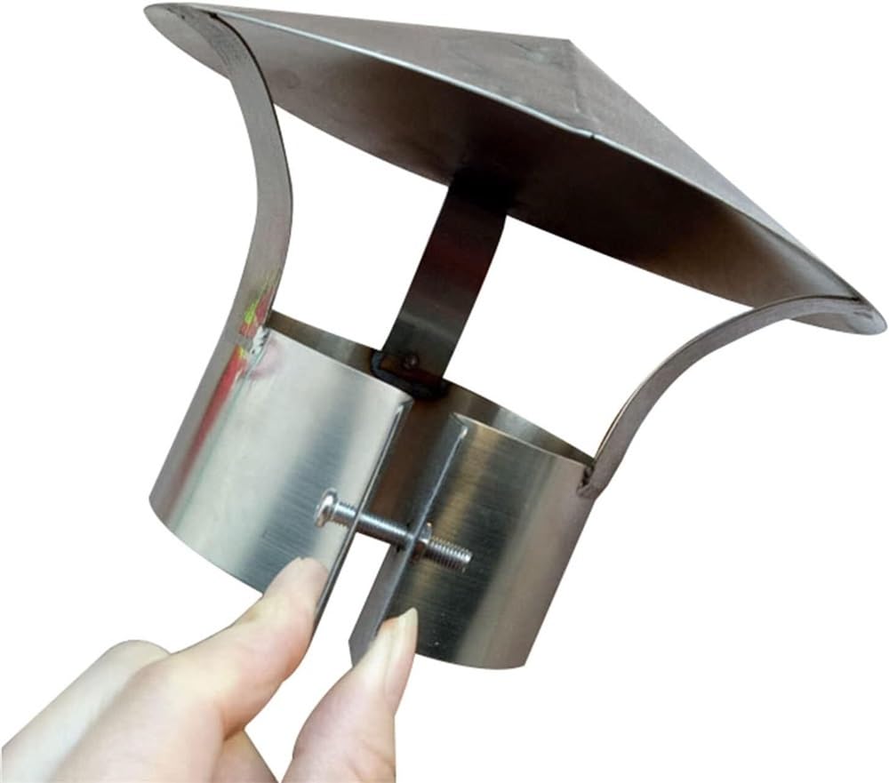 LMMIAOZ Chimney Cap Rotary Turbine Ventilator,Ventilation Chimney Cowl,Stainless Steel Ventilation Chimney Cowl Steel Rotating Chimney Cowl Cap (170mm)