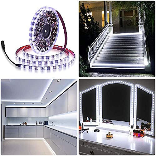 Tira LED flexible ALITOVE 5m 300 LEDs blanco frío 12V miniatura 5