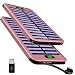 Produktbild TSSIBE Powerbank 16000mAh, Tragbares Ladegerät Externer Akku USB Ladegerät mit (Lighting & Micro & Type C) 3 Input und Integriertem 2.4A Micro Kabel für iPhone, iPad Air, Samsung, Huawei-Rose Gold