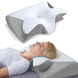 Pillowdaddy Pillow Daddy Das Nacken - Therapiekissen Ergonomisches Memory Foam Kissen - Nackenstützkissen für Seiten-, Rücken-, Bauchschläfer, Waschbar,Kissenkern + Innenfutter + Außenkissen (White)