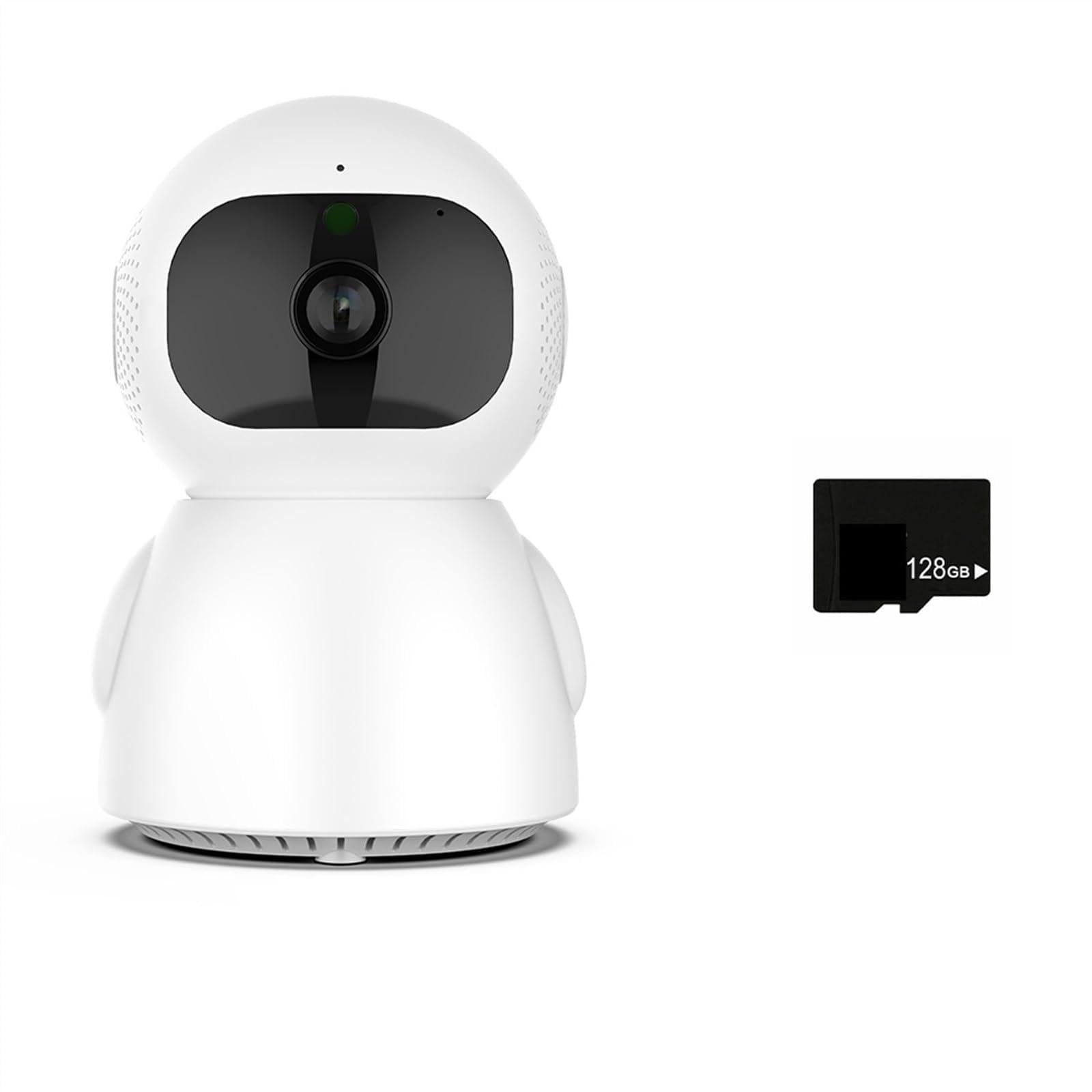 CVFRDD 2K 4MP Dual Lens PTZ IP Camera Dual Screen Home Security Camera 3MP HD Auto Tracking Baby Monitor Video Surveillance(3MP Add 128G)