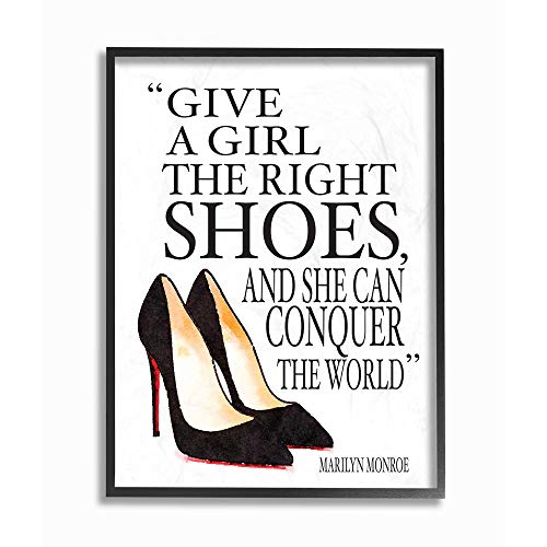 Stupell Industries Fashioner Shoes Inspiring Word Watercolor, Design by Artist Amanda Greenwood Wall Art, 11 x 14, Black Framed Stupell Industries Fashioner Shoes Inspiring Word Watercolor, Design by Artist Amanda Greenwood Wall Art, 11 x 14, Black Framed