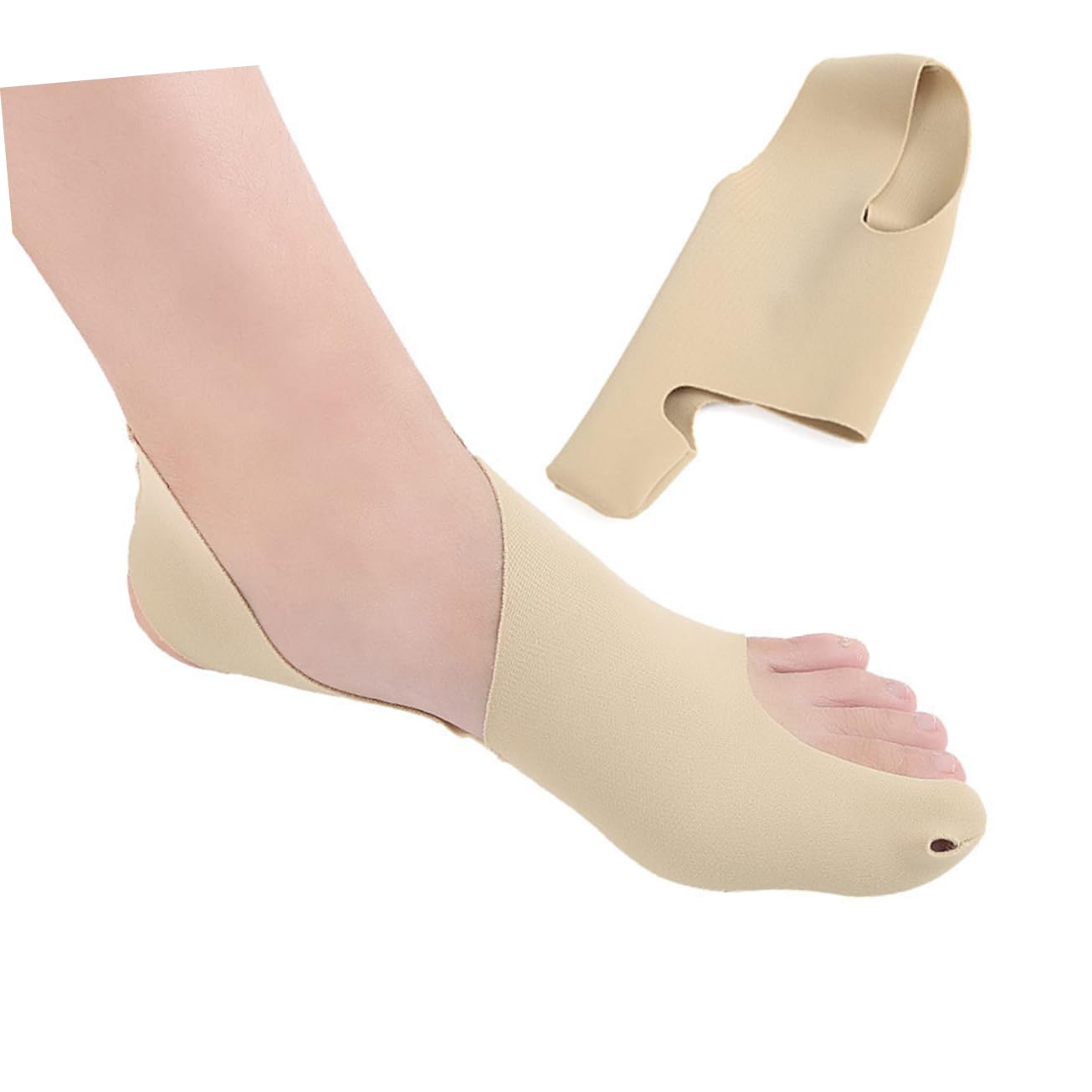 HOODANCOS 2Pc Hallux Corrector Socks for Foot Care Breathable Gel Thumb Correction Sleeves Unisex S for Bunion Relief and Comfort