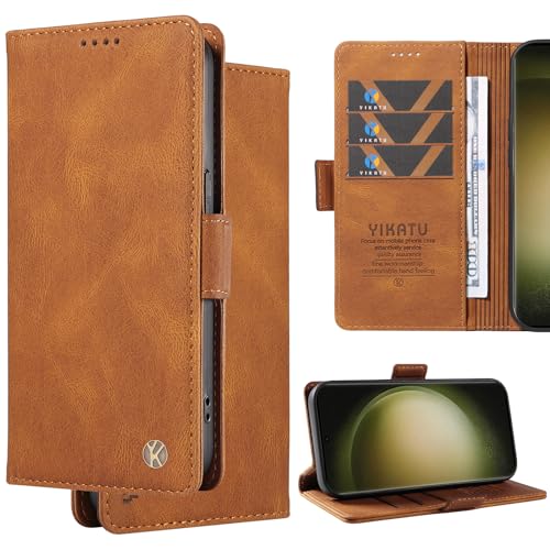 Ammeer Coque pour Samsung Galaxy A03 Core, Prime PU Cuir Adsorption Antichoc Fermoir Magnétique Flip Cover Housse Étui Case Wallet Portefeuille Pochette...