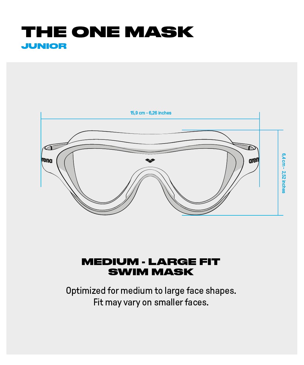 arena Lunettes de Natation pour Enfants The One Mask Junior