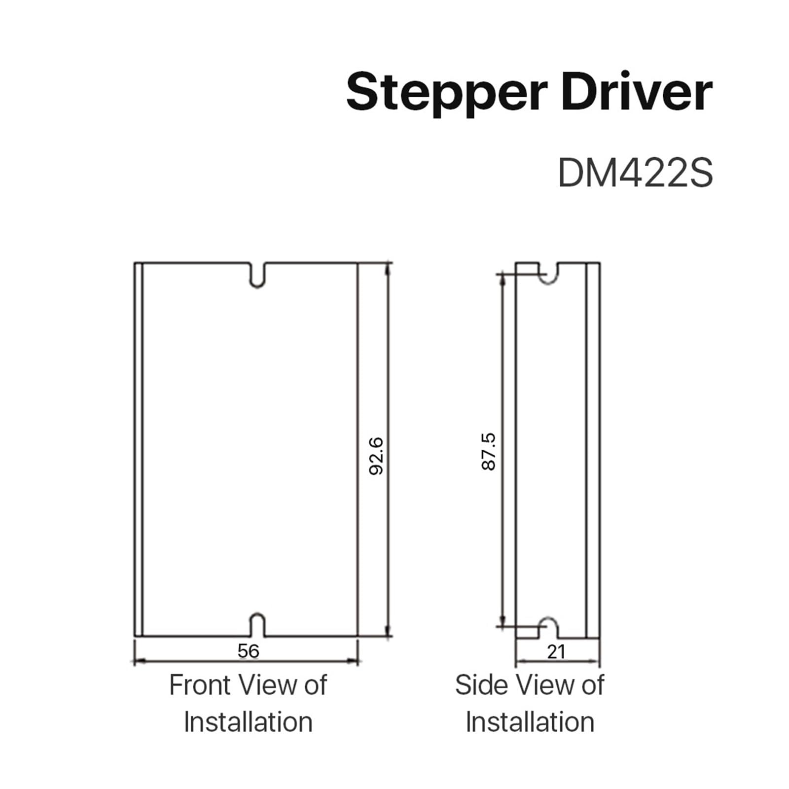 Schrittmotor-Treiber 2-Phasen-Schrittmotortreiber DM422S Versorgungsspannung 18–48 VDC Ausgang 0,3–2,2 A Strom for 42 Schrittmotor Nema17