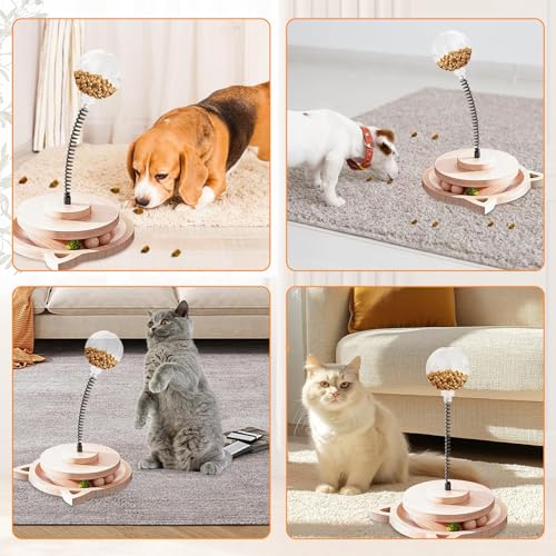 Wackelndes Hundeleckerli Spielzeug, Wackelndes Hunde Leckerli Spielzeug, Futterball für Hundes, Intelligenzspielzeug für Hunde Leckerlis Futterspender, Interaktive Leckerli Balls Für langsames Essen