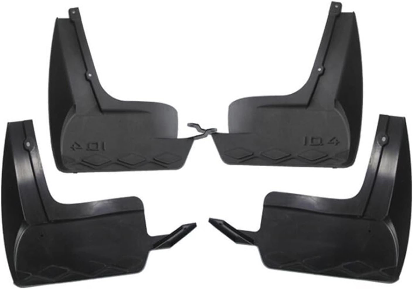 フロントリアマッドフラップにとって ID.4X /クロッズ2020-2021マッドガードフェンダーマッドフラップガードスプラッシュカ