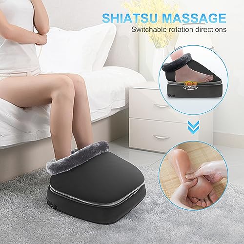 Masajeador Shiatsu para pies con calor y alfombra de masaje para todo el cuerpo miniatura 7