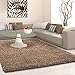Produktbild Ayyildiz Teppich-Hochflor Shaggy Teppich Unicolor einfarbig Wohnzimmer Flauschig, Polypropylen, Mocca, 120 X 170