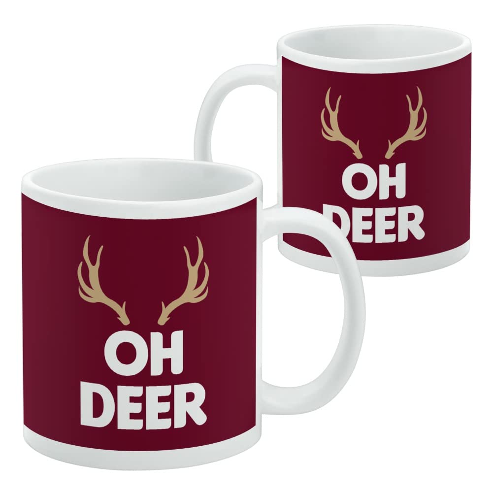 OH Deer - Taza De Café De Cerámica De 11 Onzas, Regalo Divertido Para Café