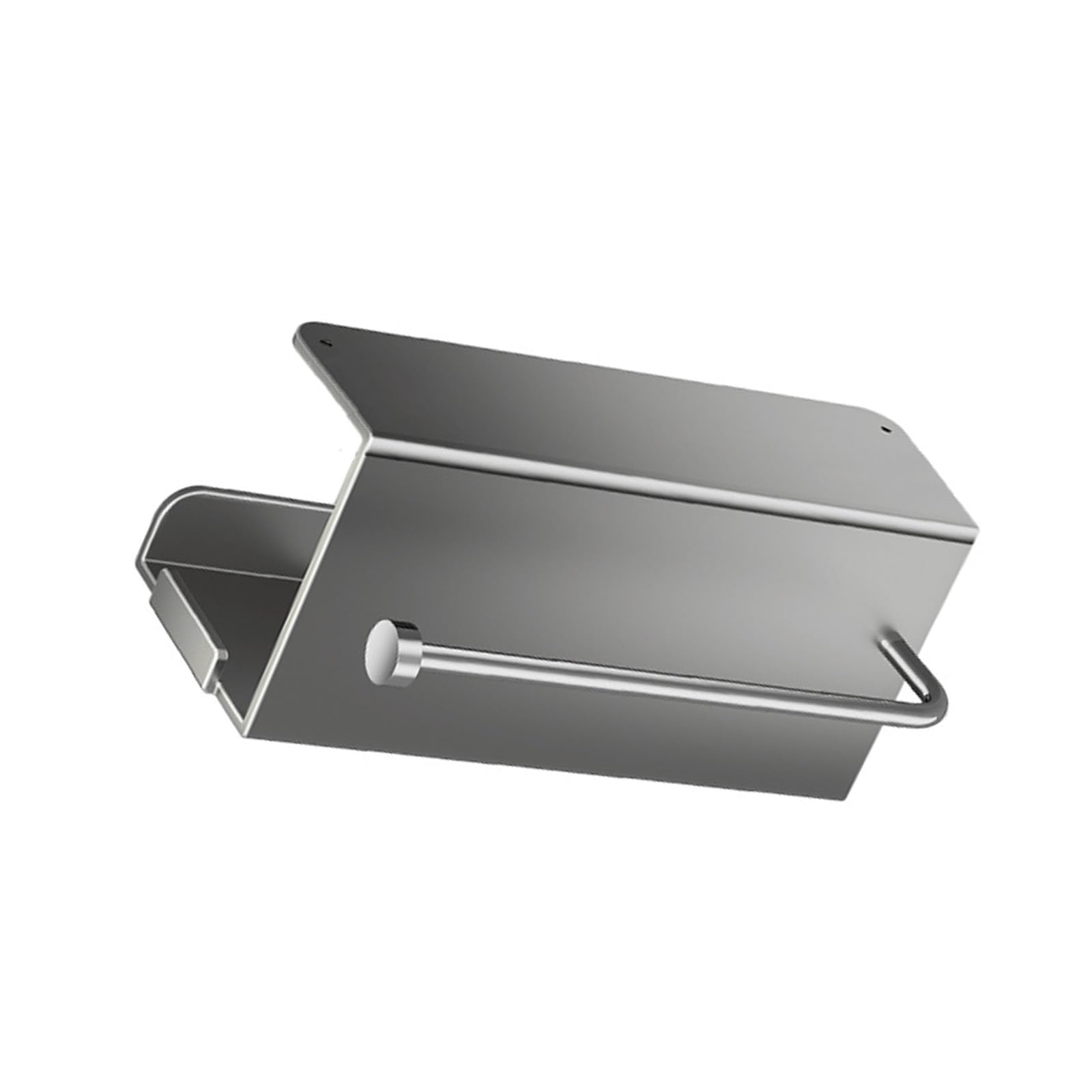 Buxuaaaa Wall Mounted Adhesive Paper Towel Holder Rustproof Carbon Steel for Kitchen Bathroom Space Saving Strong Adhesive Kitchen Towel Rack