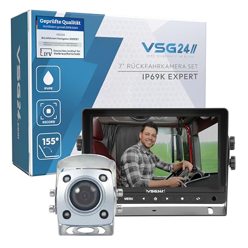 Système De Recul Pro Pour Camping-car 7" - Caméra IP69K 154°, Vision Nocturne, Câble 20m Inclus