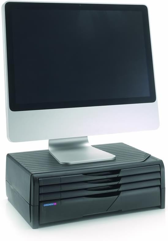 Exponent World Printer/Monitor Support - Black