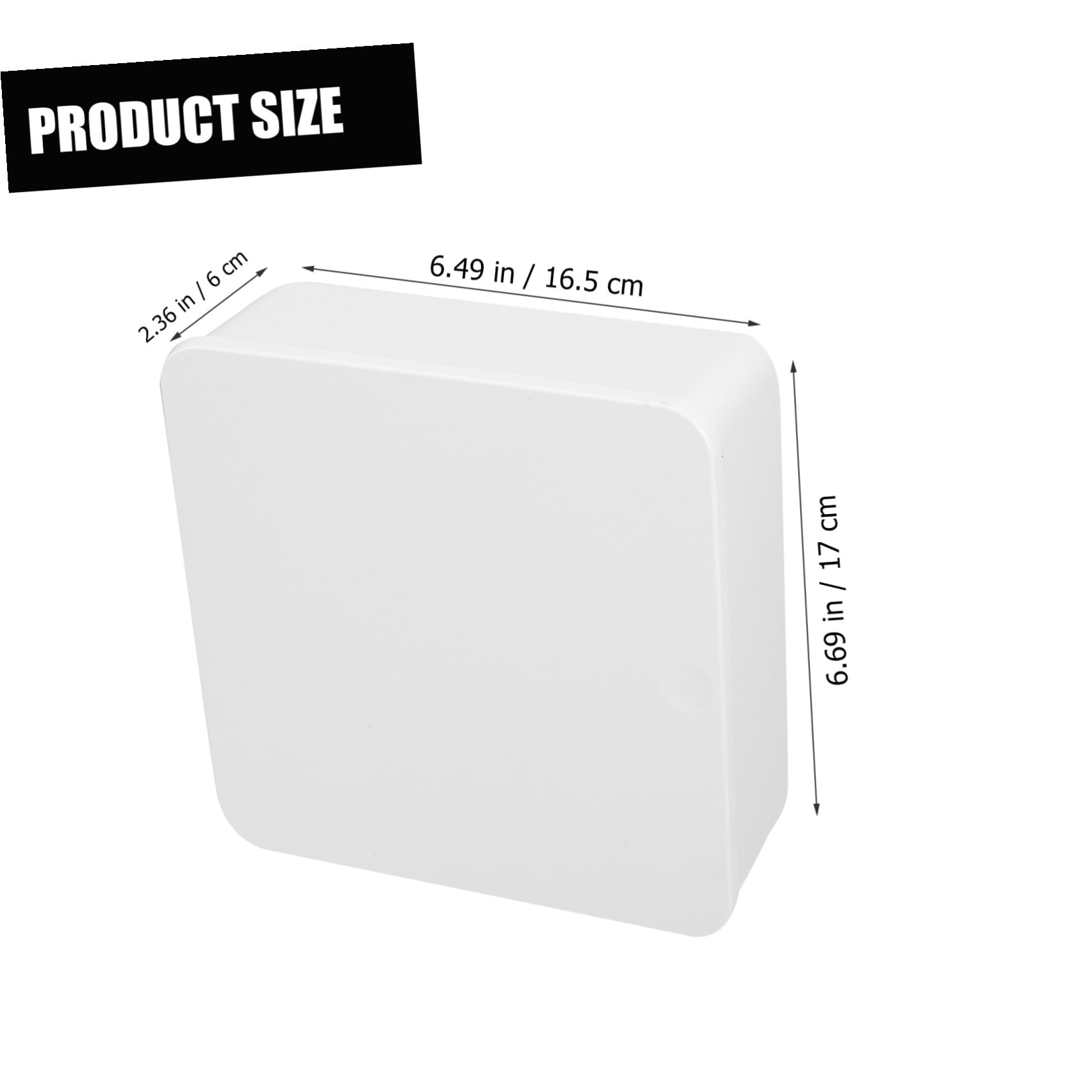 DECHOUS Portachiavi da Parete Magnetico Bianco in Plastico per Casa | Vano per Lettere, Fissaggio senza Fori, Stile Moderno e Aspetto Elegante, Uso in Fioreria e Libreria
