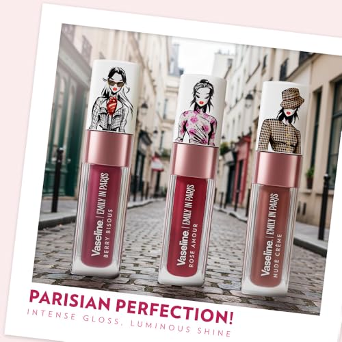 Image of Vaseline Emily in Paris Nude Creme Lip Oil | Intense Gloss | 24H Moisturisation | 4 g