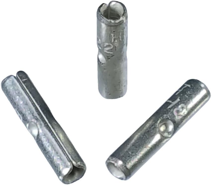 Buy Auto Supply # BAS14480 (1,000 Count) 22-18 Gauge Wire Seamed Butt Connector Non-Insulated Uninsulated Terminal USA Made