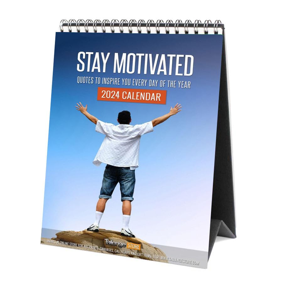 Image of Tallenge - Timeless Motivational Quote - 2024 Desk Calendar - 6 x 9 Inches for Home & Office (Paper, Desk Calendar)
