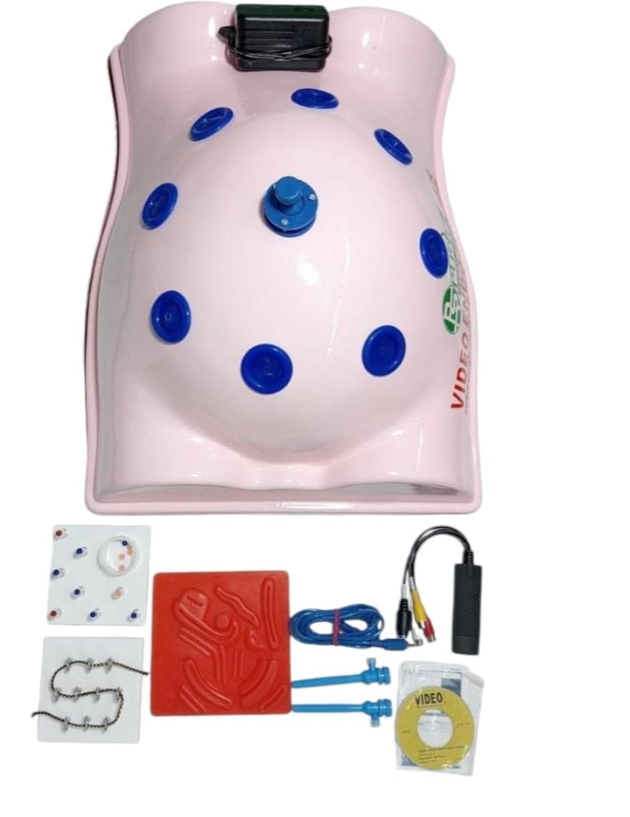 RUDRA SURGICALS Laparoscopic Training Kit–Full Body Shape Complete Set Endo trainer Virtual Box with 5 Instruments|Endo Trainer Kit | Suture practice kit|Laparoscopic Surgery Training Set |Suturing Practice & Surgical Simulation for Gynecology, Medical & Medical Student Training