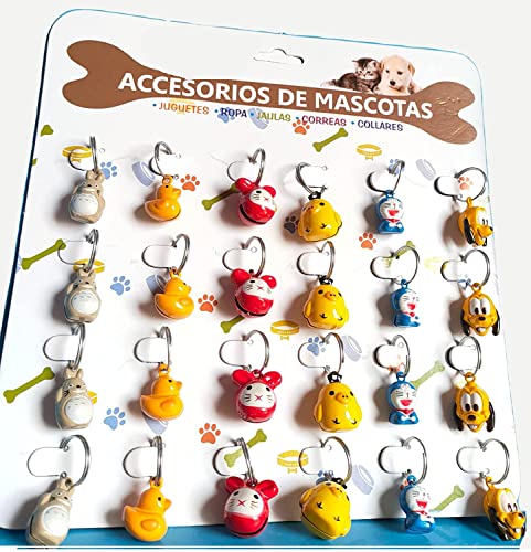 Doraemon Face Collar Charm Bell for Pets - Pack of One